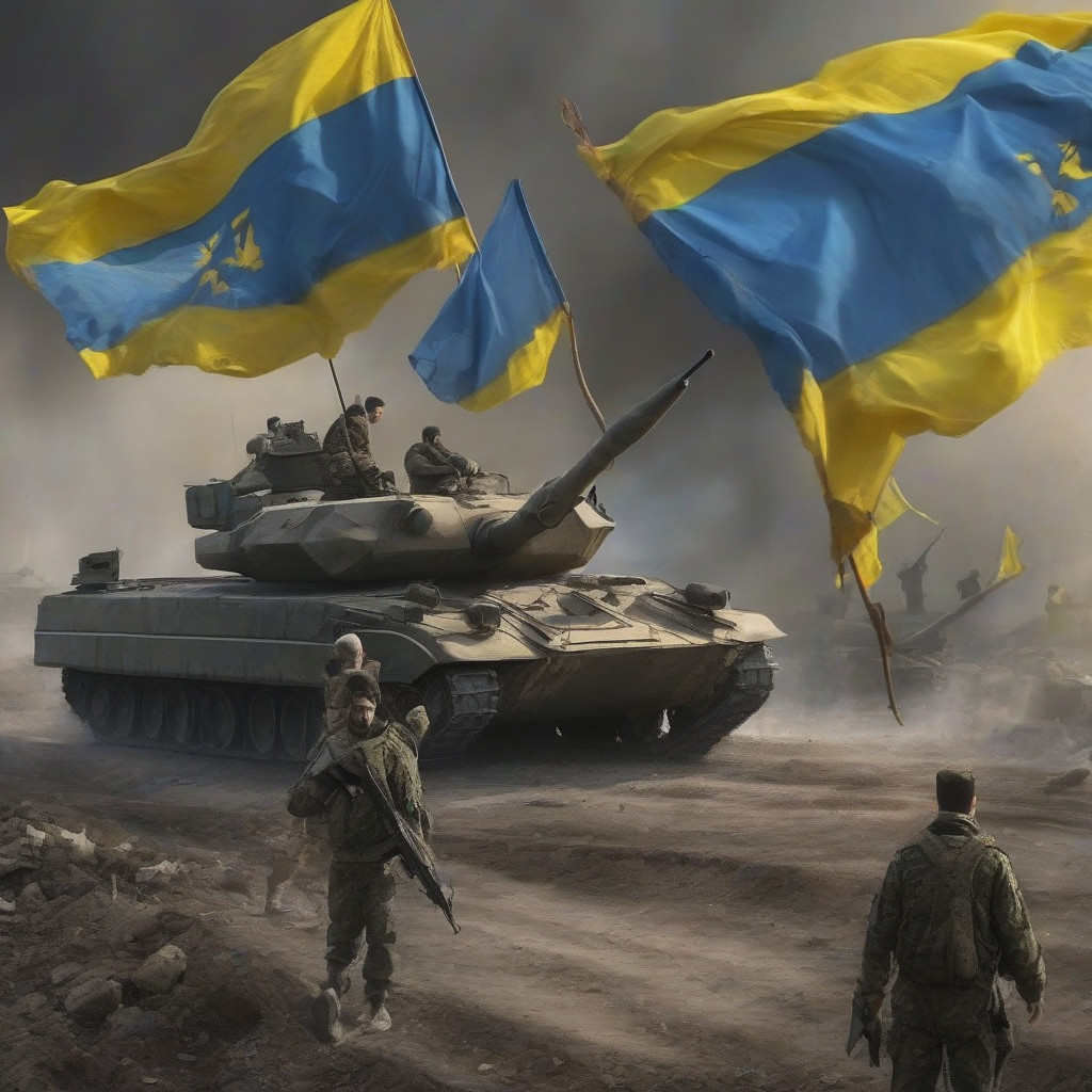 victory ukraine over russian invasion by Générateur d'images par IA gratuit - Aucune connexion nécessaire✨ | AIGAZOU