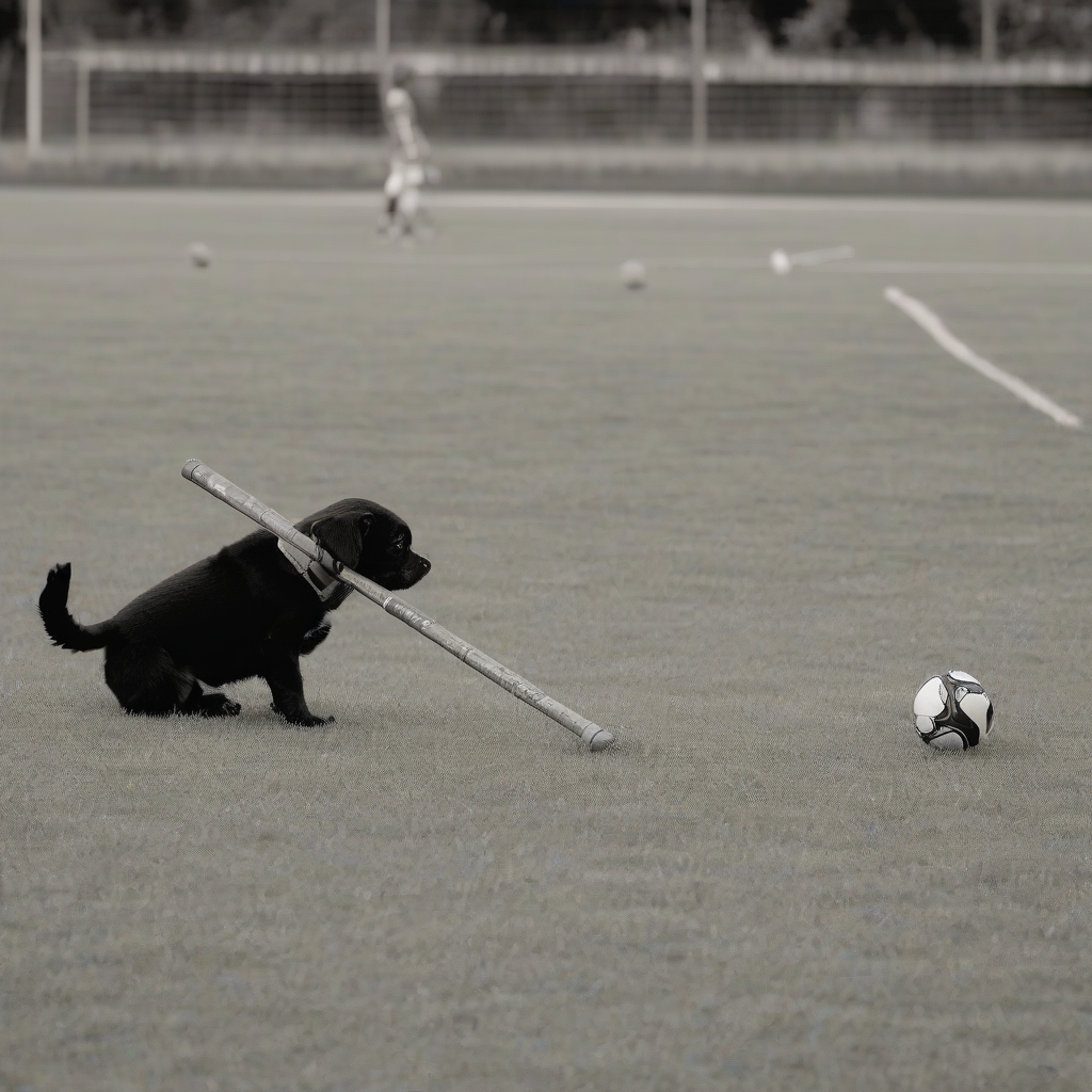 watching ball with stick by मुफ्त एआई छवि जनरेटर - बिना लॉगिन के✨ | AIGAZOU