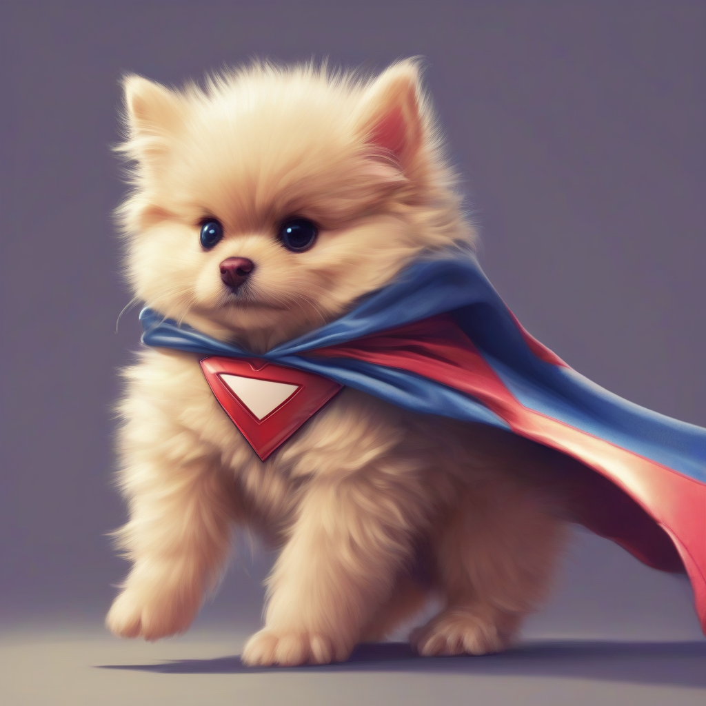 superhero cute fluffy little need by मुफ्त एआई छवि जनरेटर - बिना लॉगिन के✨ | AIGAZOU