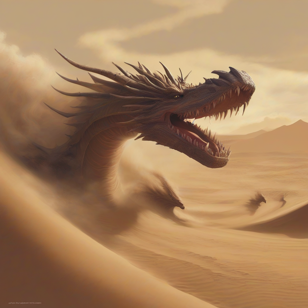 dune dragon attack by मुफ्त एआई छवि जनरेटर - बिना लॉगिन के✨ | AIGAZOU