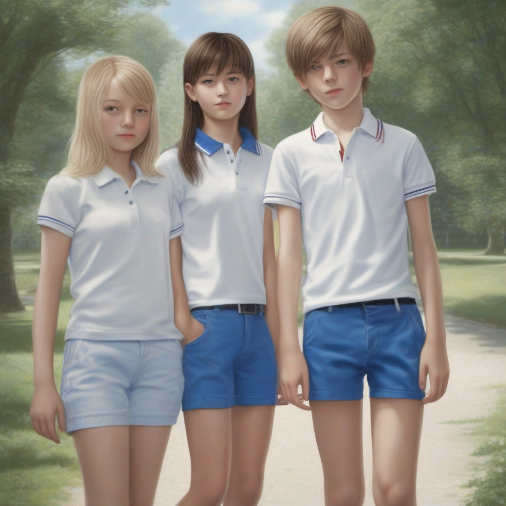 photo realistic two girls two boys by Générateur d'images par IA gratuit - Aucune connexion nécessaire✨ | AIGAZOU