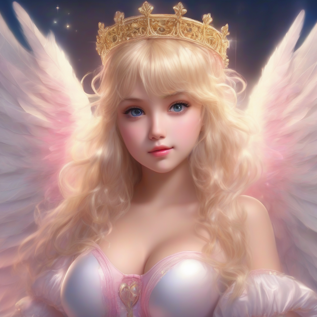 beautiful teenage angel with translucent wings by Générateur d'images par IA gratuit - Aucune connexion nécessaire✨ | AIGAZOU