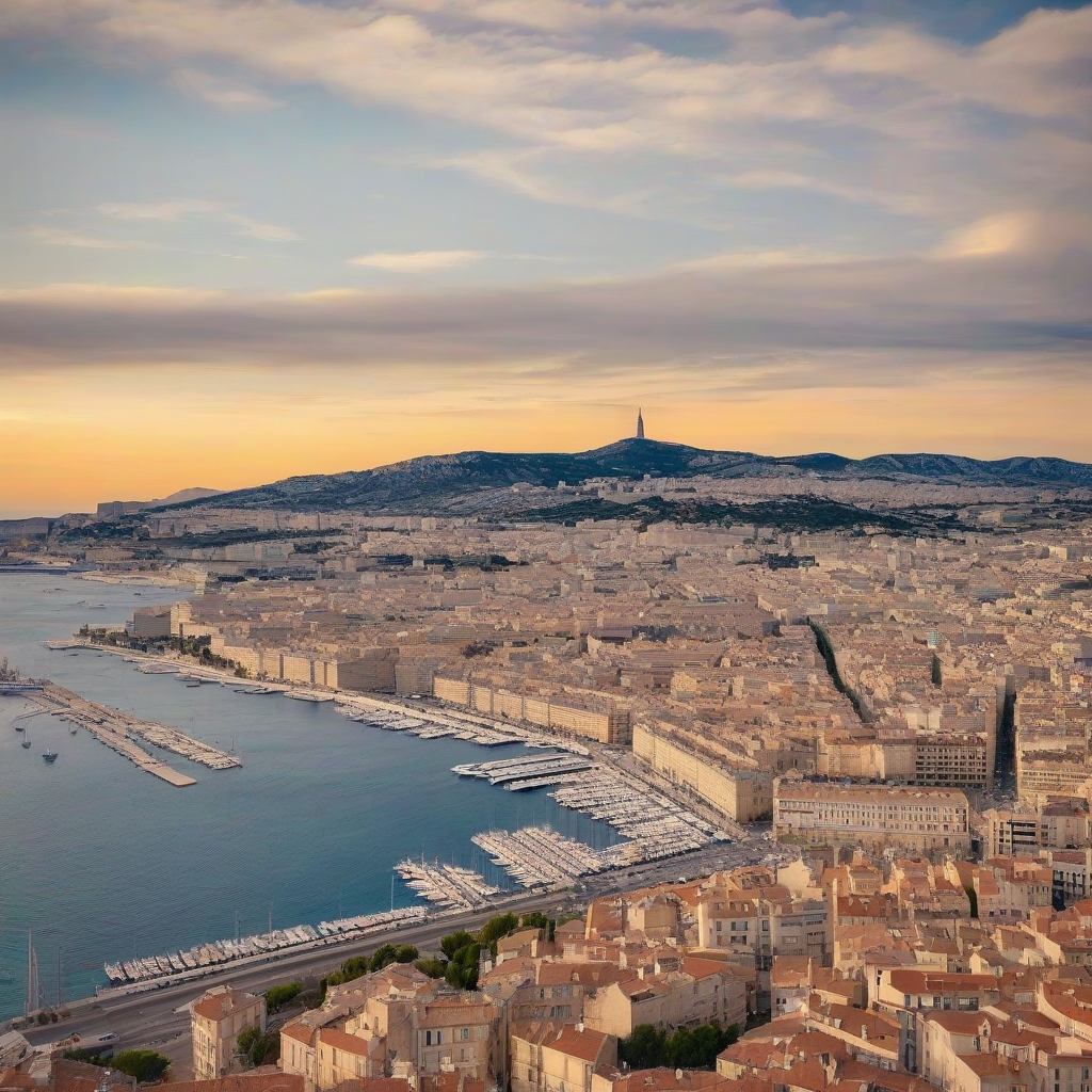 the city of marseille by मुफ्त एआई छवि जनरेटर - बिना लॉगिन के✨ | AIGAZOU