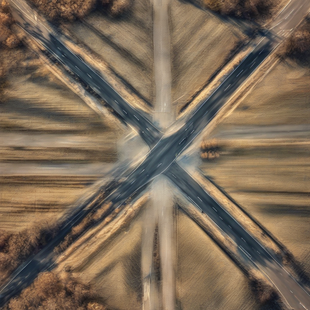 a fork in the road of choice by Générateur d'images par IA gratuit - Aucune connexion nécessaire✨ | AIGAZOU