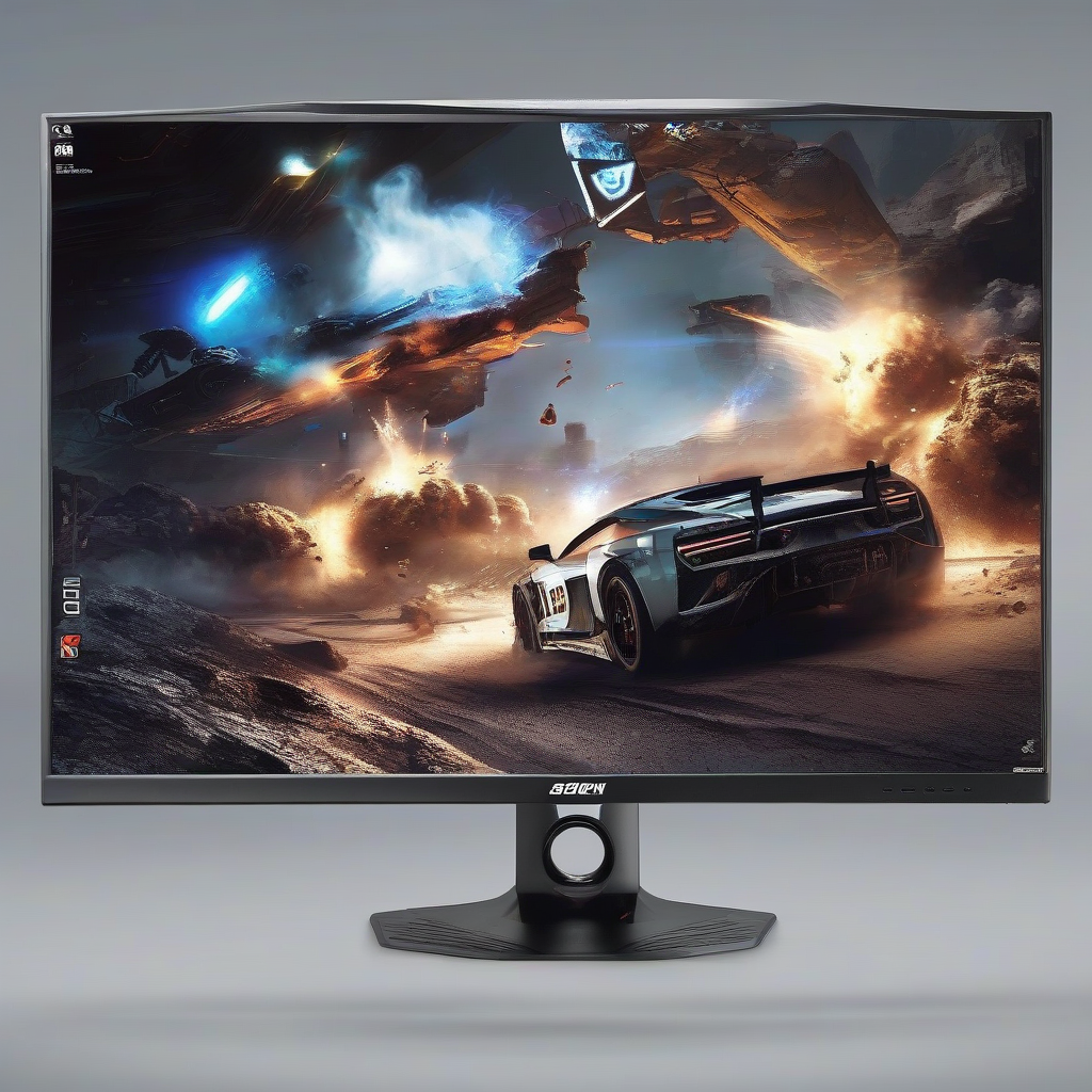 gaming monitor cool and beautiful by मुफ्त एआई छवि जनरेटर - बिना लॉगिन के✨ | AIGAZOU