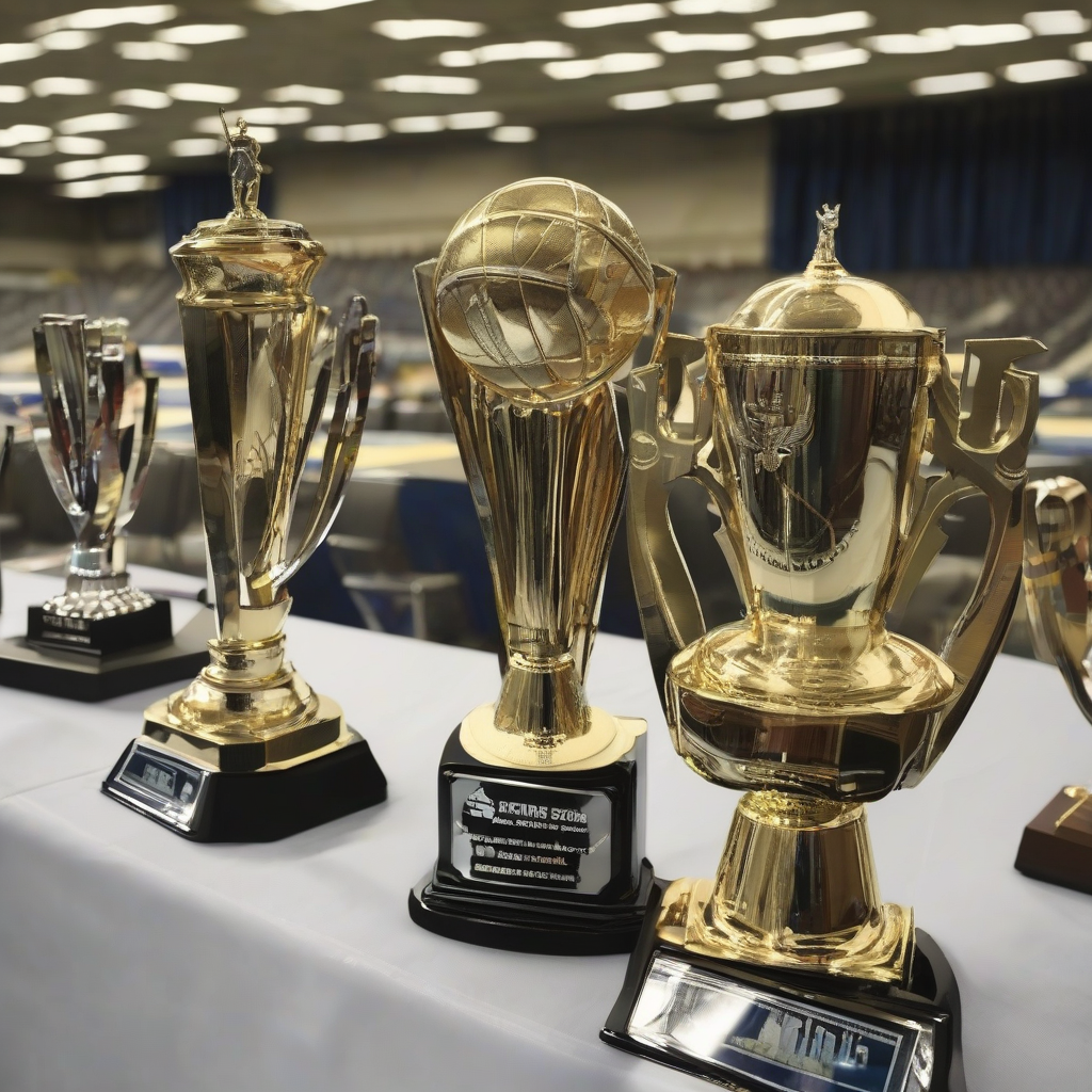 trophies and medals on the table by मुफ्त एआई छवि जनरेटर - बिना लॉगिन के✨ | AIGAZOU