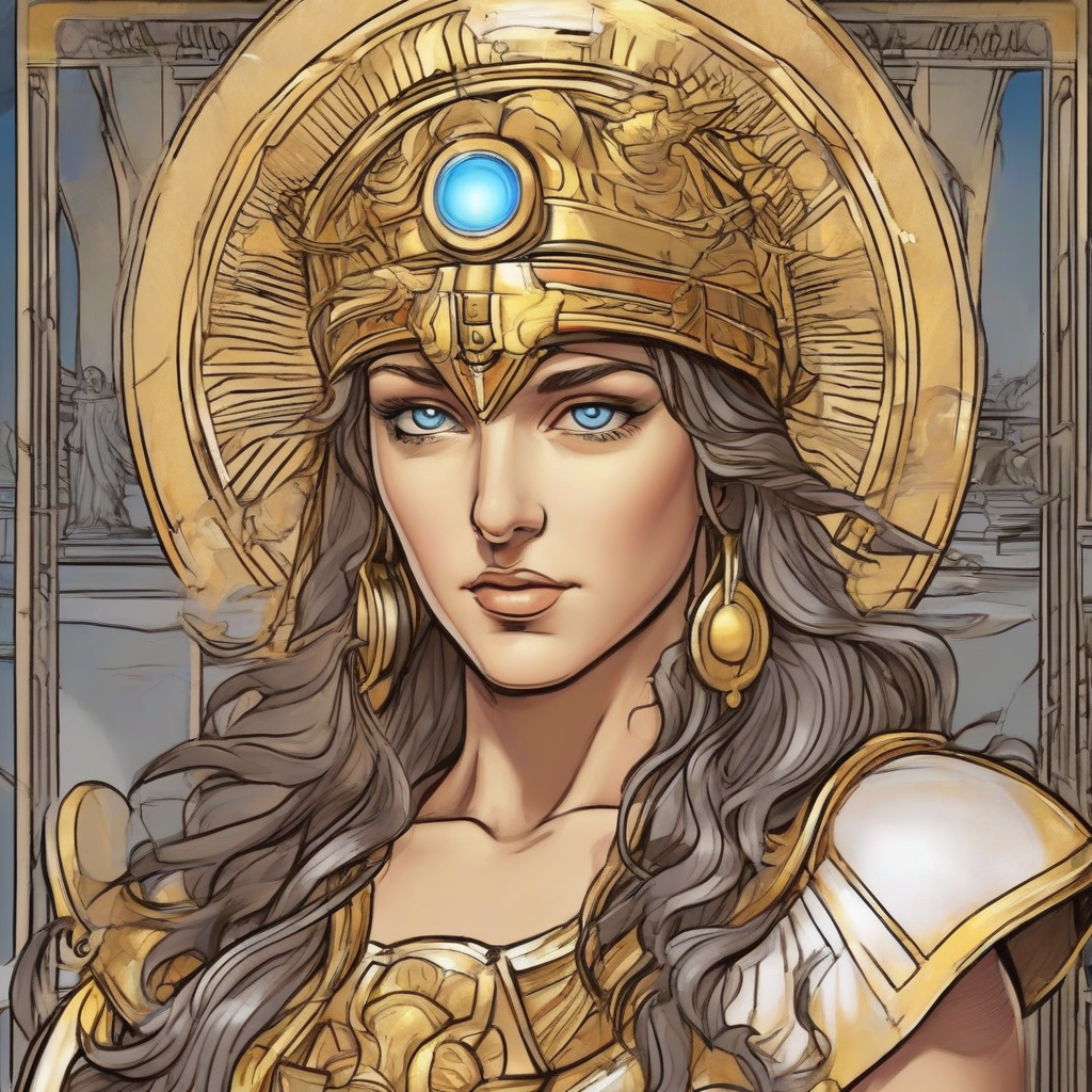 colored painting of goddess athena by मुफ्त एआई छवि जनरेटर - बिना लॉगिन के✨ | AIGAZOU