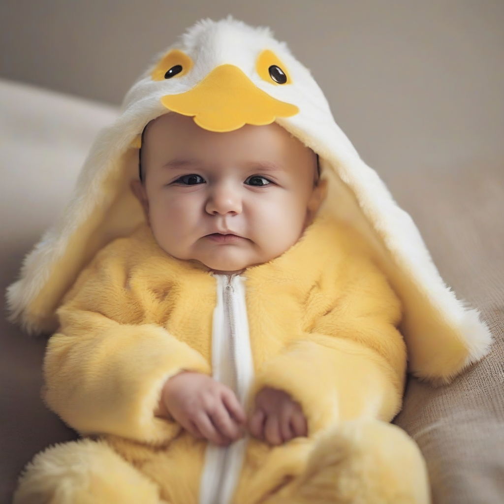 a baby in a chick costume is cute by मुफ्त एआई छवि जनरेटर - बिना लॉगिन के✨ | AIGAZOU