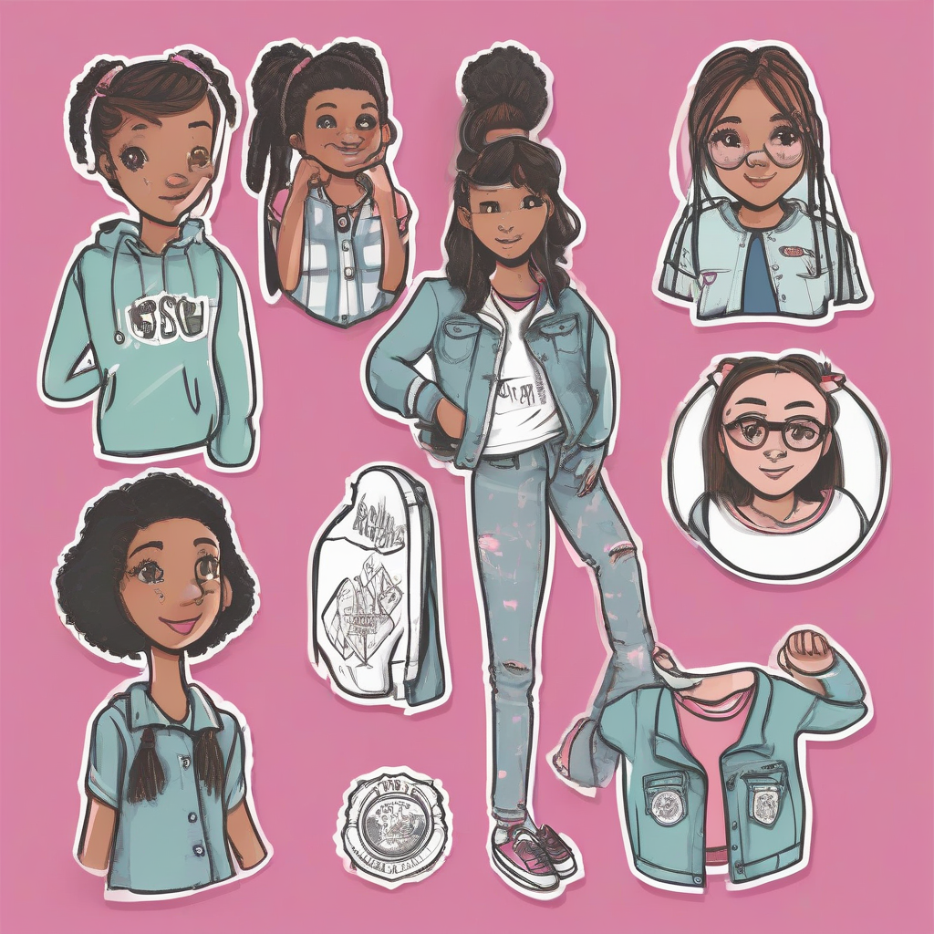 customizable clothing service for middle school girls by मुफ्त एआई छवि जनरेटर - बिना लॉगिन के✨ | AIGAZOU