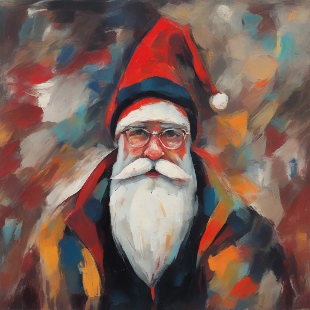 pere noel style expressionist by मुफ्त एआई छवि जनरेटर - बिना लॉगिन के✨ | AIGAZOU