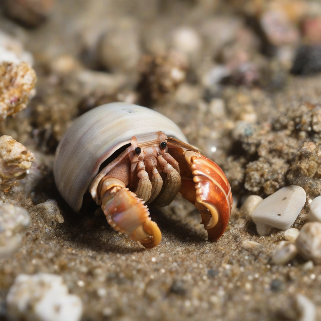 a hermit crab moving house by मुफ्त एआई छवि जनरेटर - बिना लॉगिन के✨ | AIGAZOU