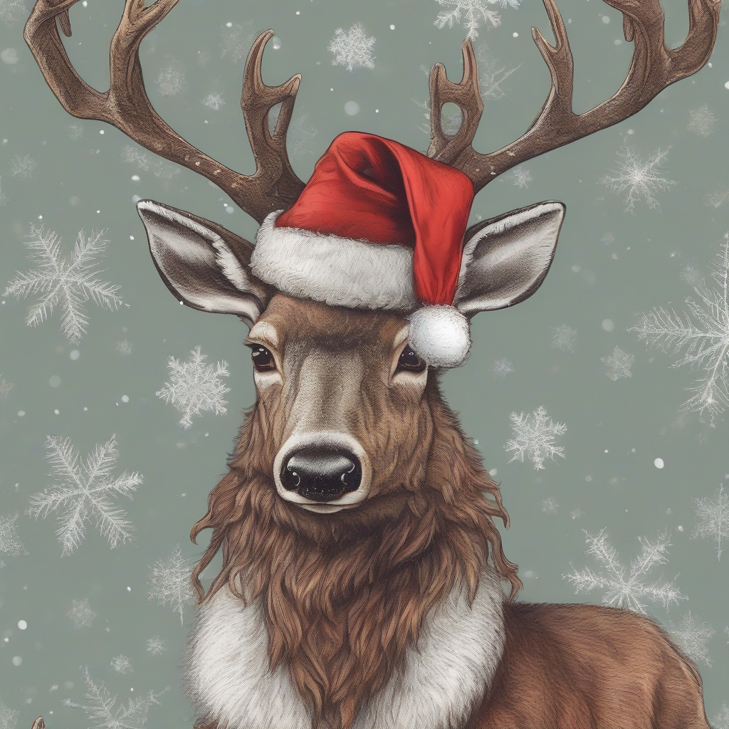 dressed up deer as santa claus by मुफ्त एआई छवि जनरेटर - बिना लॉगिन के✨ | AIGAZOU