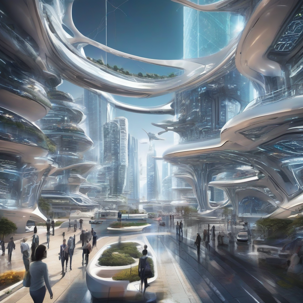 future city very high tech by मुफ्त एआई छवि जनरेटर - बिना लॉगिन के✨ | AIGAZOU