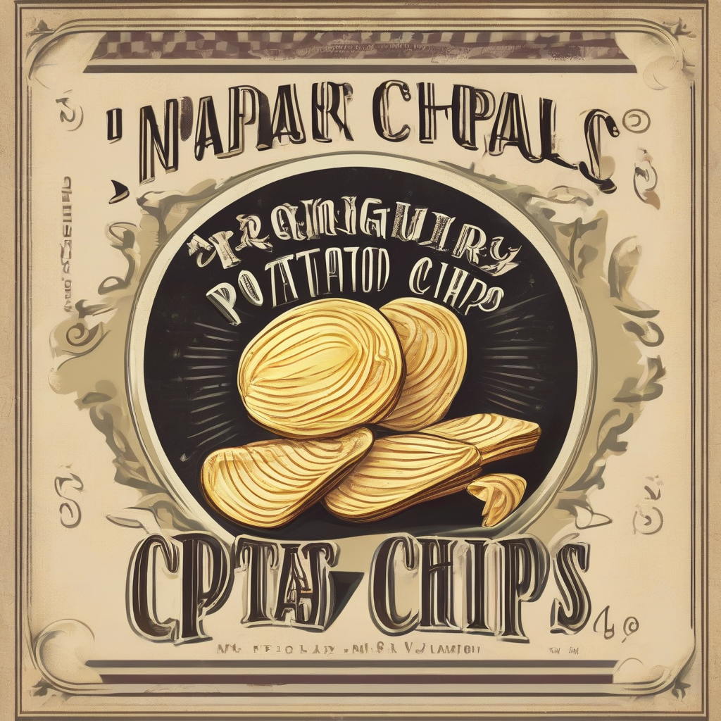 imaginary potato chips product label by मुफ्त एआई छवि जनरेटर - बिना लॉगिन के✨ | AIGAZOU