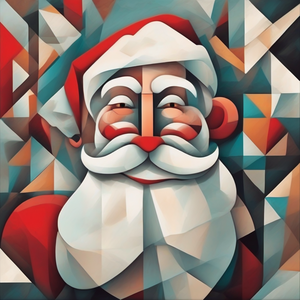 pere noel style cubiste by Générateur d'images par IA gratuit - Aucune connexion nécessaire✨ | AIGAZOU