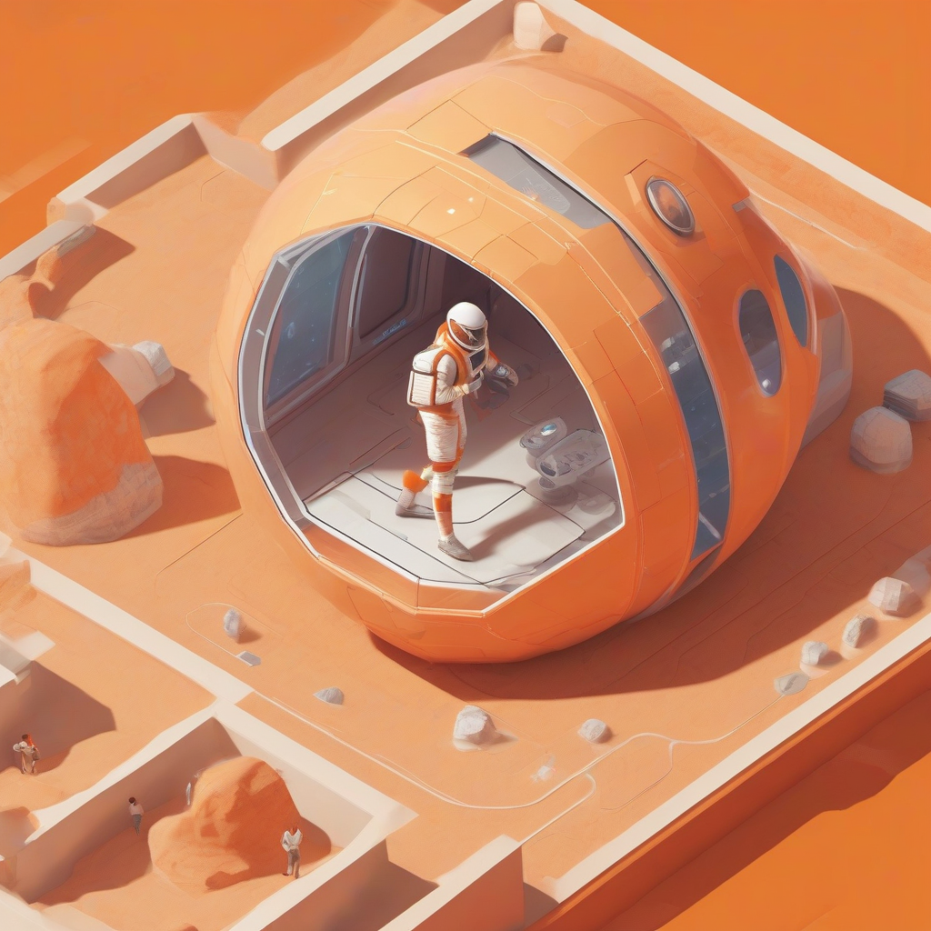 future uniform mars landing wes anderson by मुफ्त एआई छवि जनरेटर - बिना लॉगिन के✨ | AIGAZOU