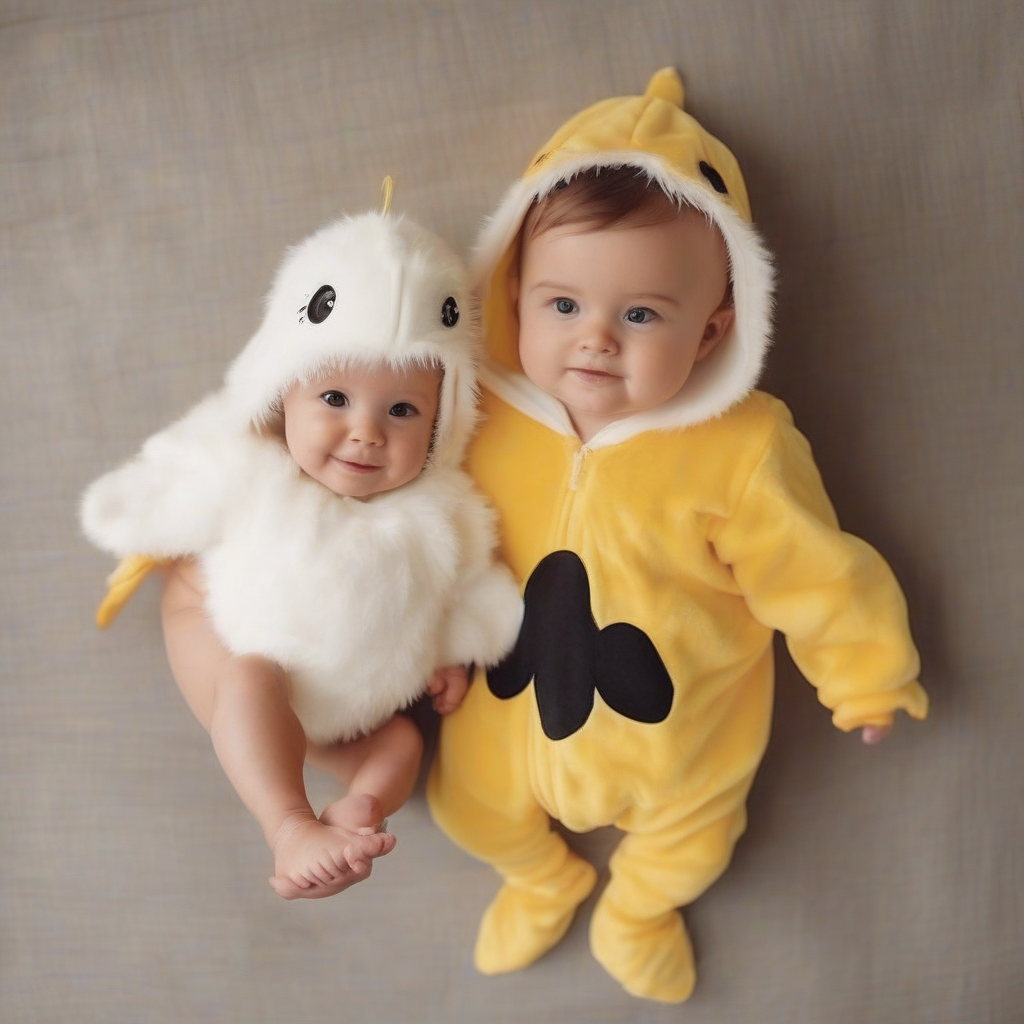 a baby in a chick costume is cute by मुफ्त एआई छवि जनरेटर - बिना लॉगिन के✨ | AIGAZOU