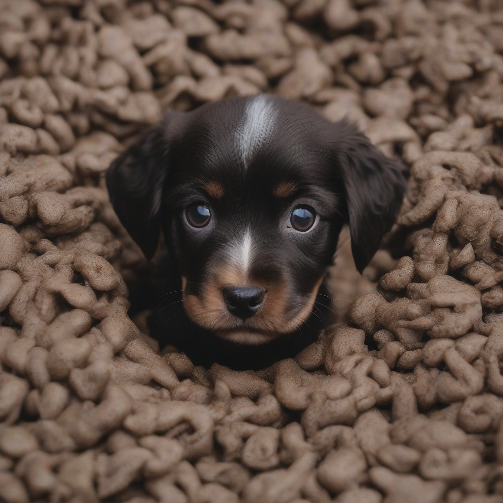 a small black eyed brown puppy by Générateur d'images par IA gratuit - Aucune connexion nécessaire✨ | AIGAZOU