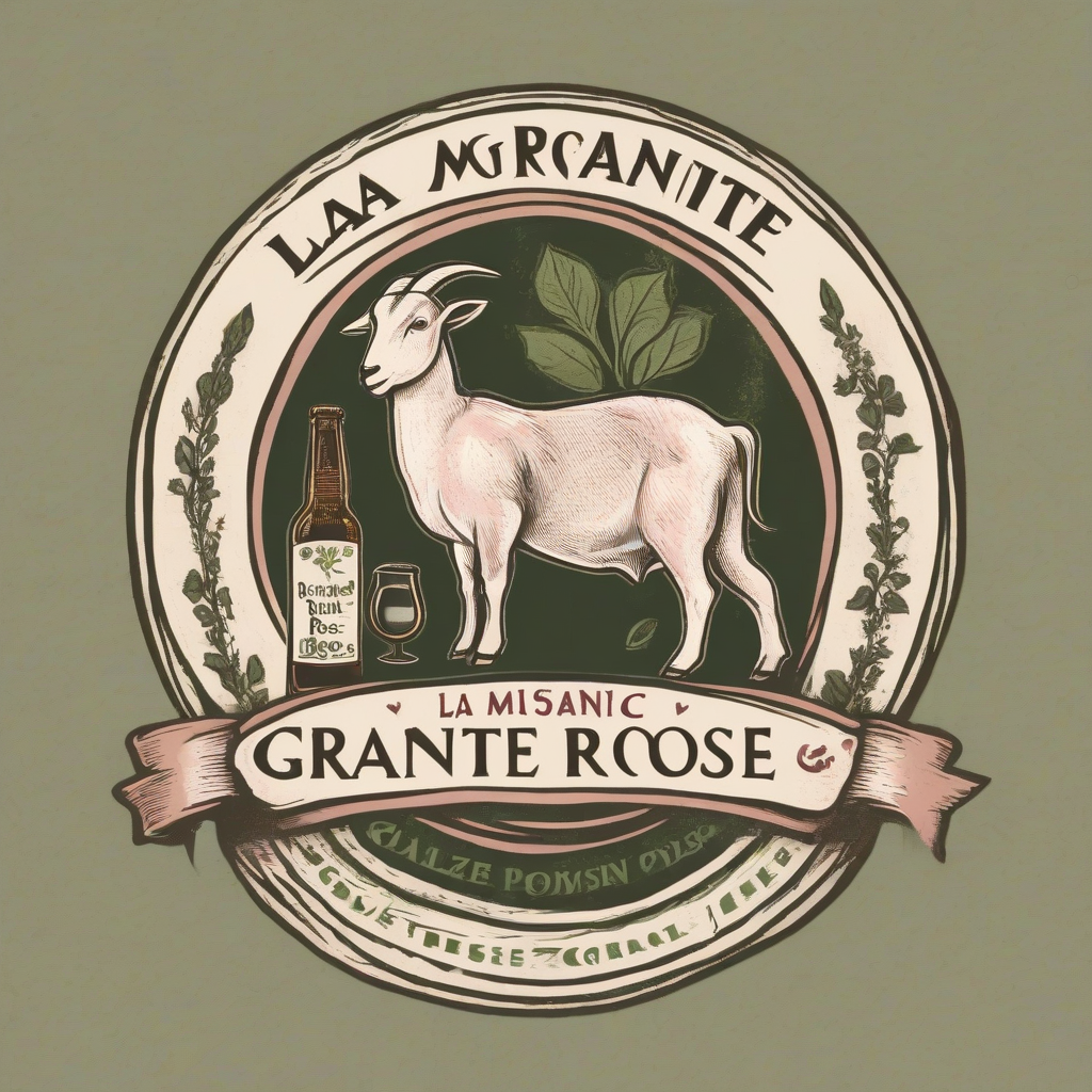 logo epicerie bio la maison granite roses by मुफ्त एआई छवि जनरेटर - बिना लॉगिन के✨ | AIGAZOU