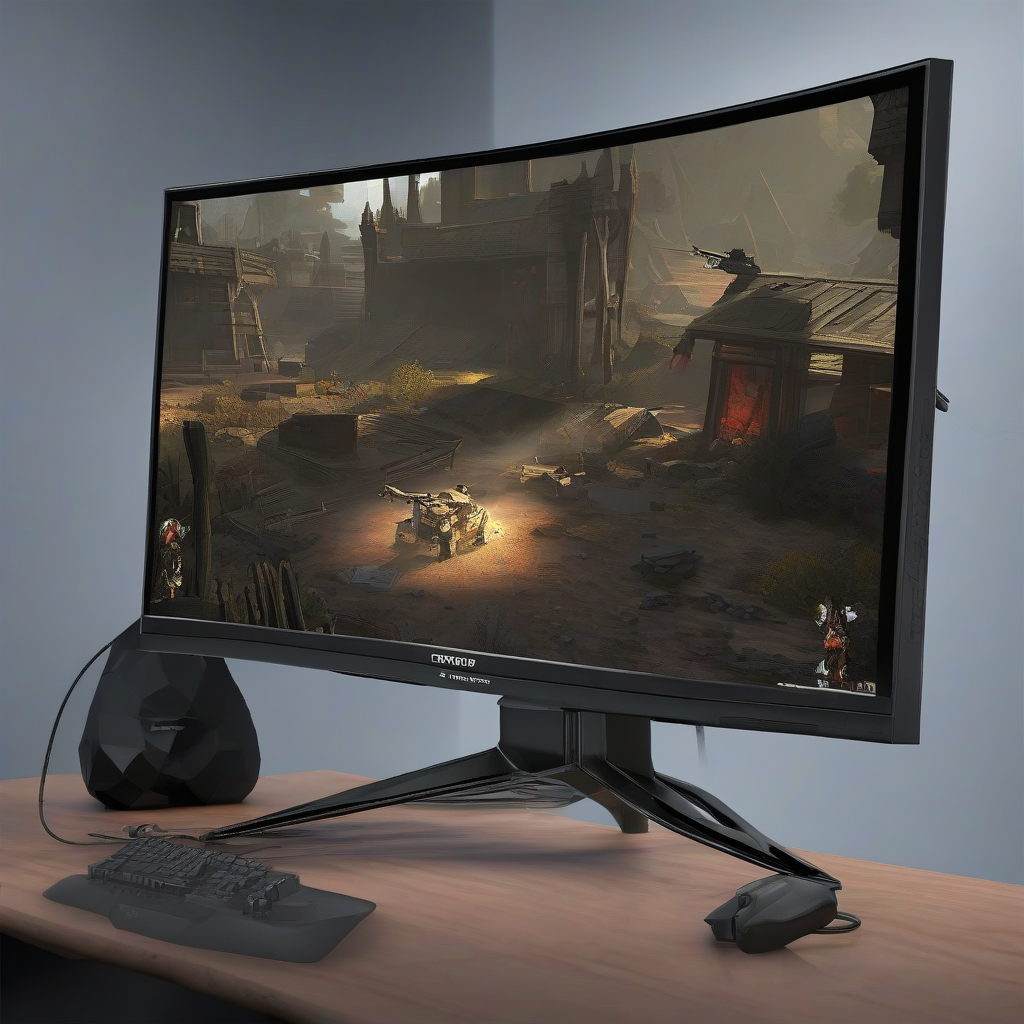 gaming monitor by मुफ्त एआई छवि जनरेटर - बिना लॉगिन के✨ | AIGAZOU