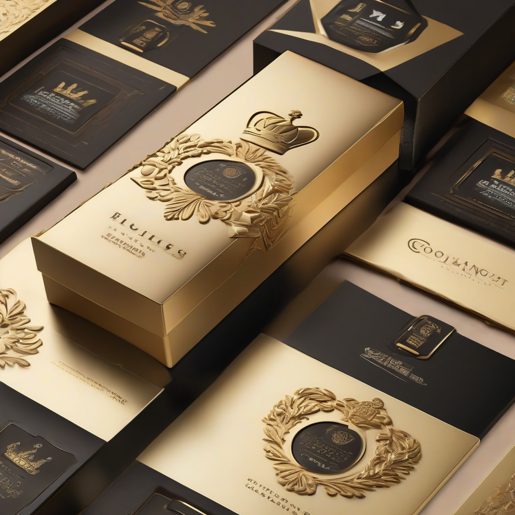 luxury royal style chocolate packaging design by मुफ्त एआई छवि जनरेटर - बिना लॉगिन के✨ | AIGAZOU