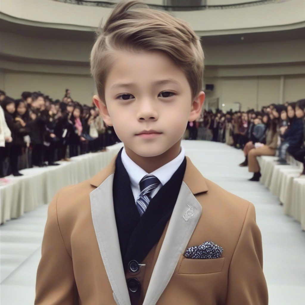 wearing suits to a fashion show popular elementary school model by मुफ्त एआई छवि जनरेटर - बिना लॉगिन के✨ | AIGAZOU