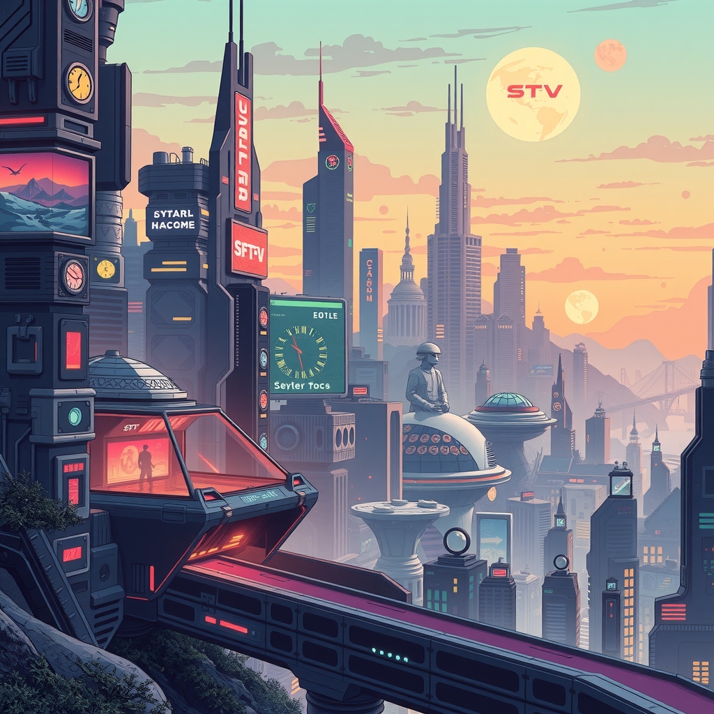 future city scene by Free AI Image Generator & Maker - No login required✨ | AIGAZOU