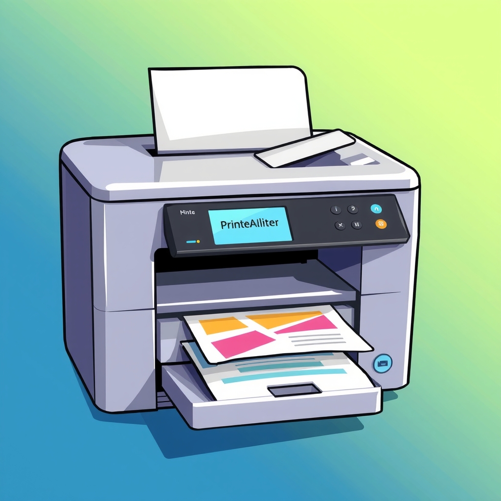 printer alert mailer windows app icon by मुफ्त एआई छवि जनरेटर - बिना लॉगिन के✨ | AIGAZOU