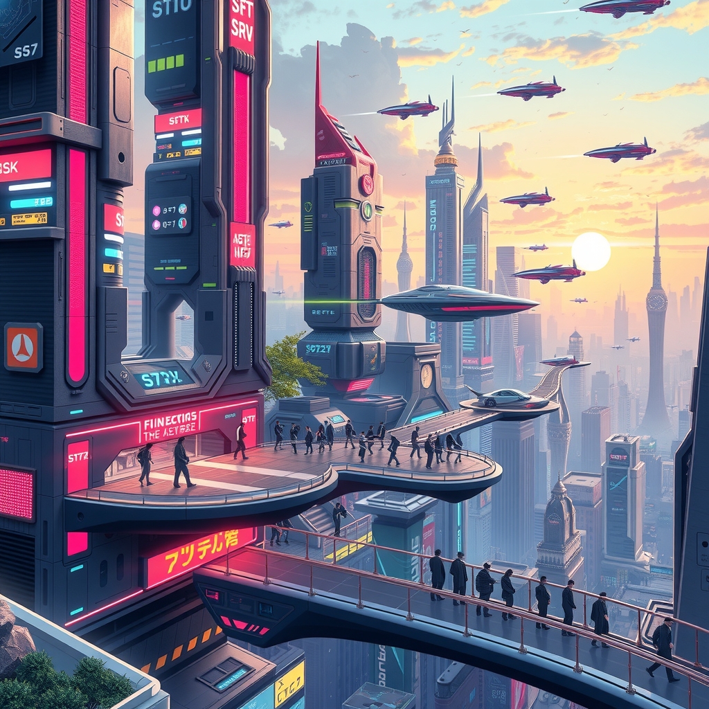 future city by Générateur d'images par IA gratuit - Aucune connexion nécessaire✨ | AIGAZOU