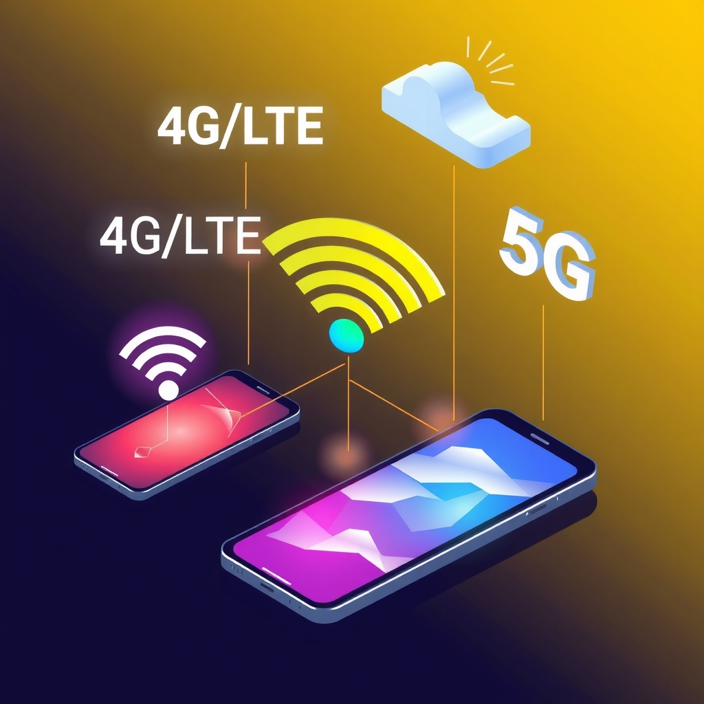 4g lte wifi 5g communication methods by मुफ्त एआई छवि जनरेटर - बिना लॉगिन के✨ | AIGAZOU