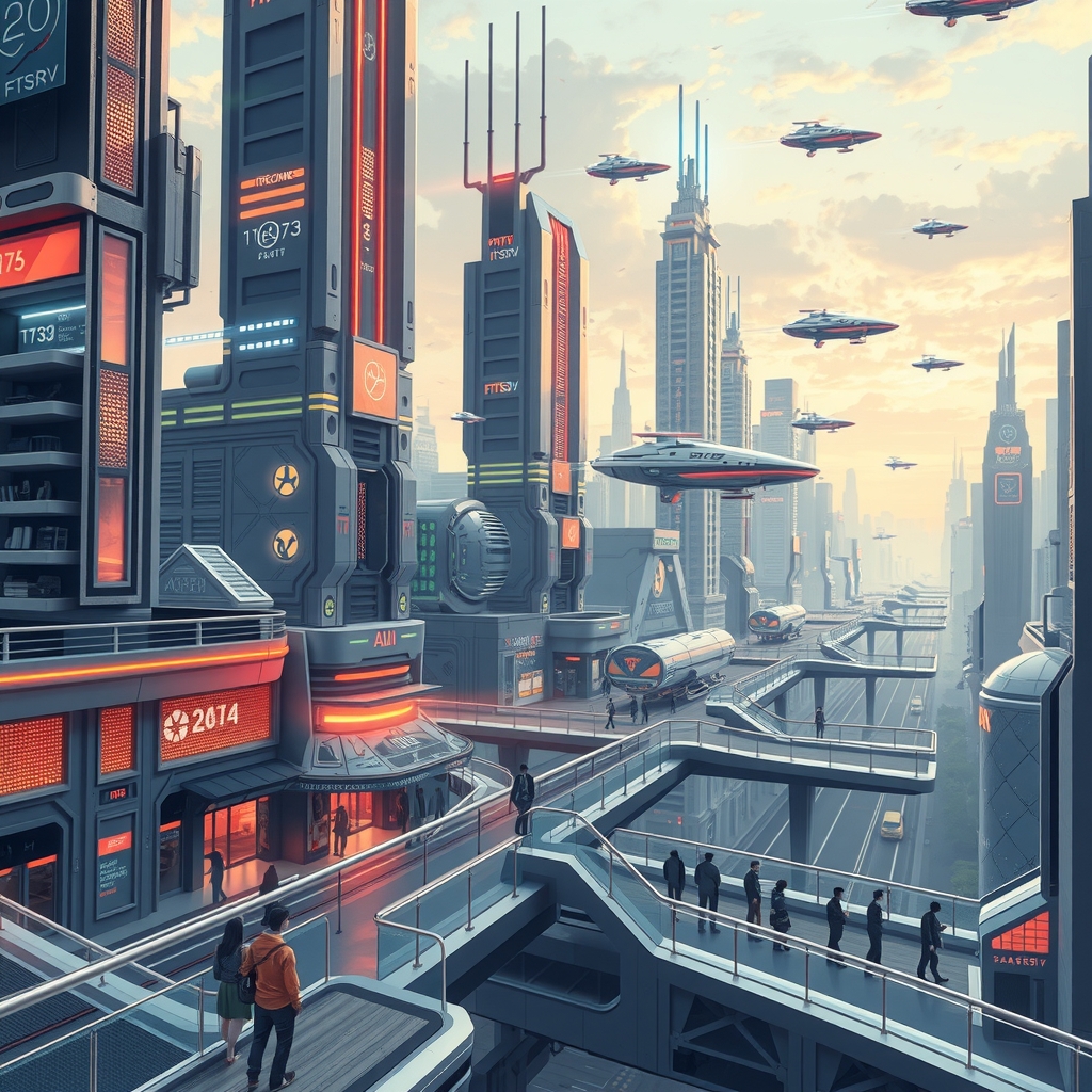 future cities by Générateur d'images par IA gratuit - Aucune connexion nécessaire✨ | AIGAZOU