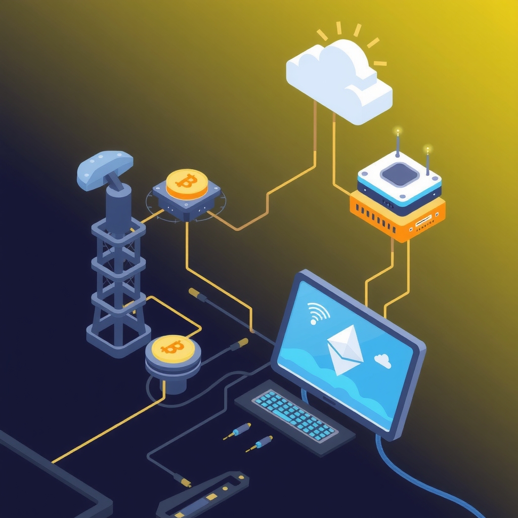 wireless communication systems blockchain technology application to iot by मुफ्त एआई छवि जनरेटर - बिना लॉगिन के✨ | AIGAZOU