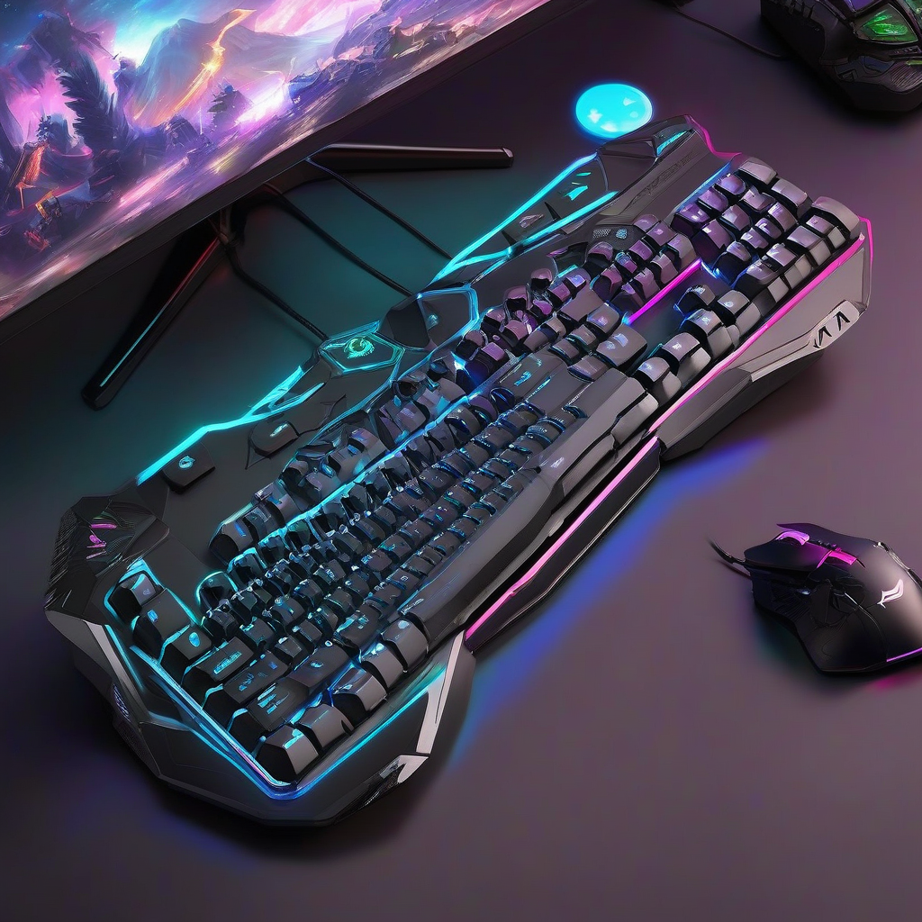 gaming keyboard beautiful by मुफ्त एआई छवि जनरेटर - बिना लॉगिन के✨ | AIGAZOU