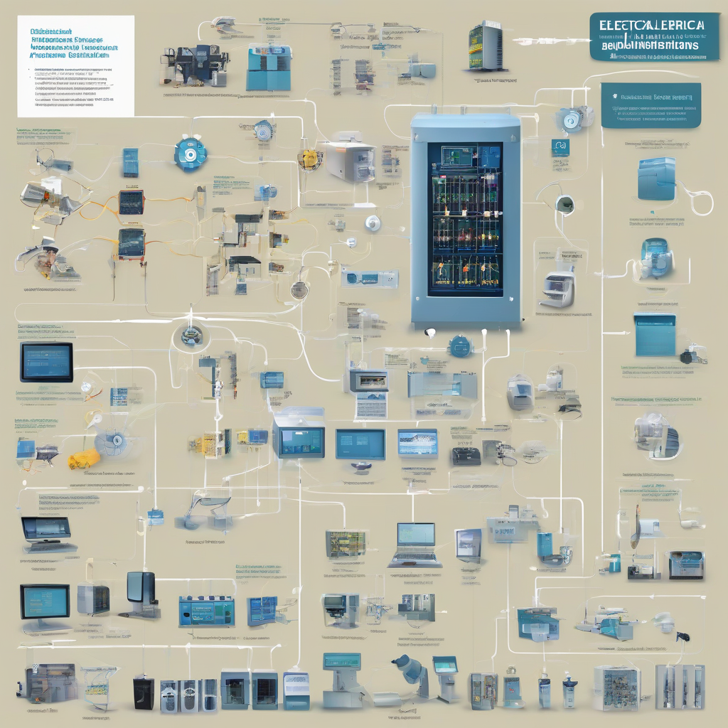 comprehensive image of electrical engineering and its automation applications by मुफ्त एआई छवि जनरेटर - बिना लॉगिन के✨ | AIGAZOU