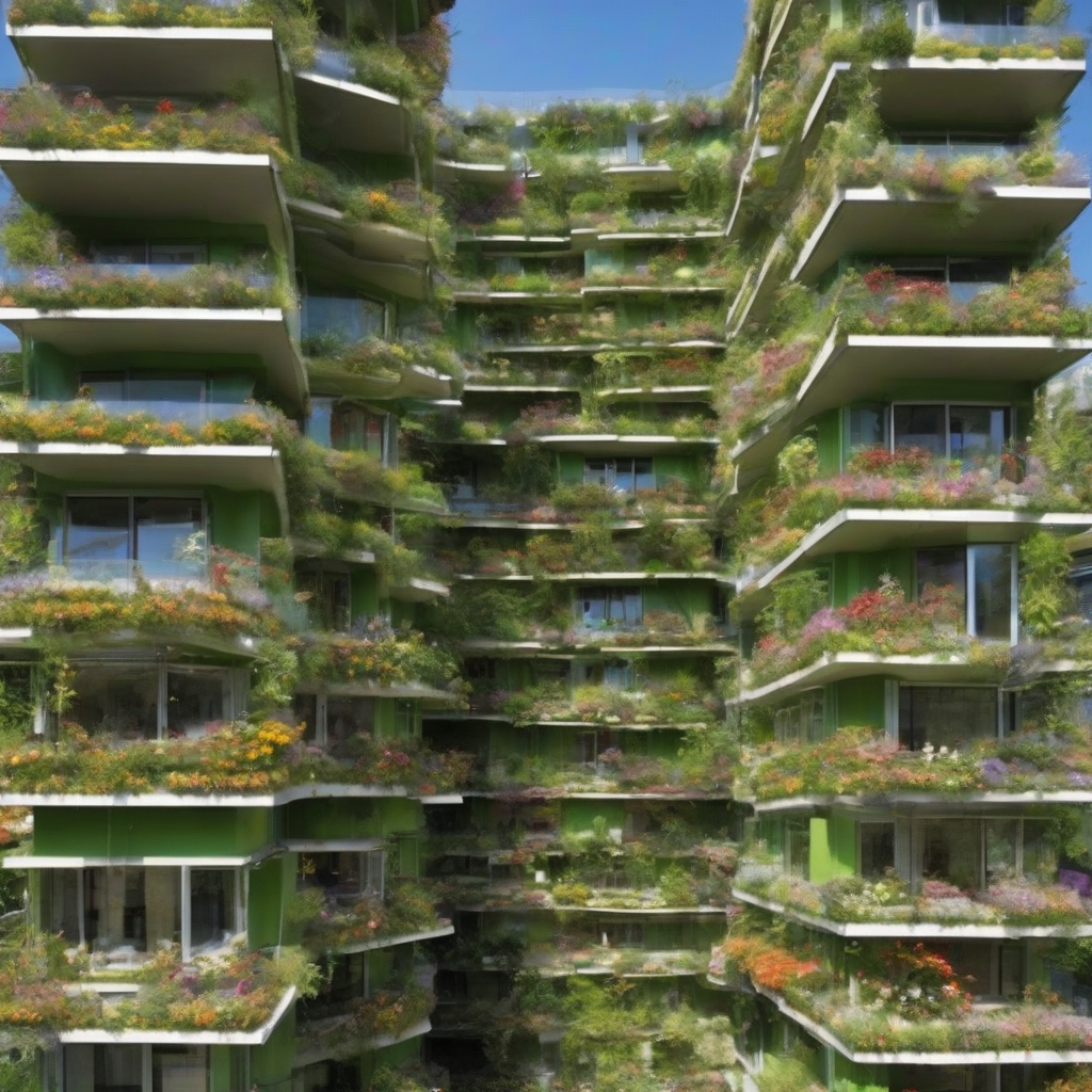 unique green buildings in cities by मुफ्त एआई छवि जनरेटर - बिना लॉगिन के✨ | AIGAZOU