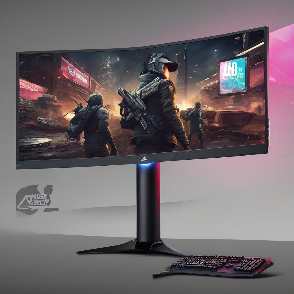 gaming monitor by मुफ्त एआई छवि जनरेटर - बिना लॉगिन के✨ | AIGAZOU