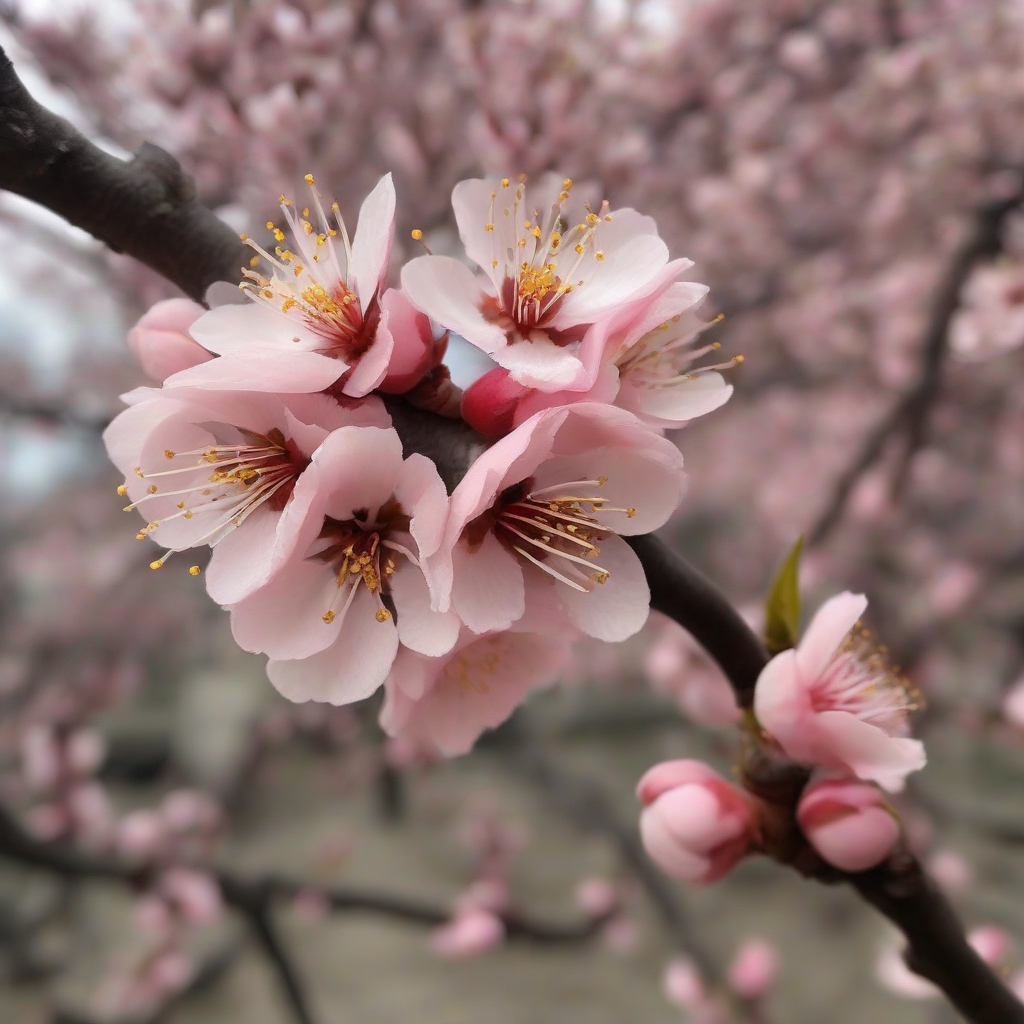 realistic peach blossom by मुफ्त एआई छवि जनरेटर - बिना लॉगिन के✨ | AIGAZOU