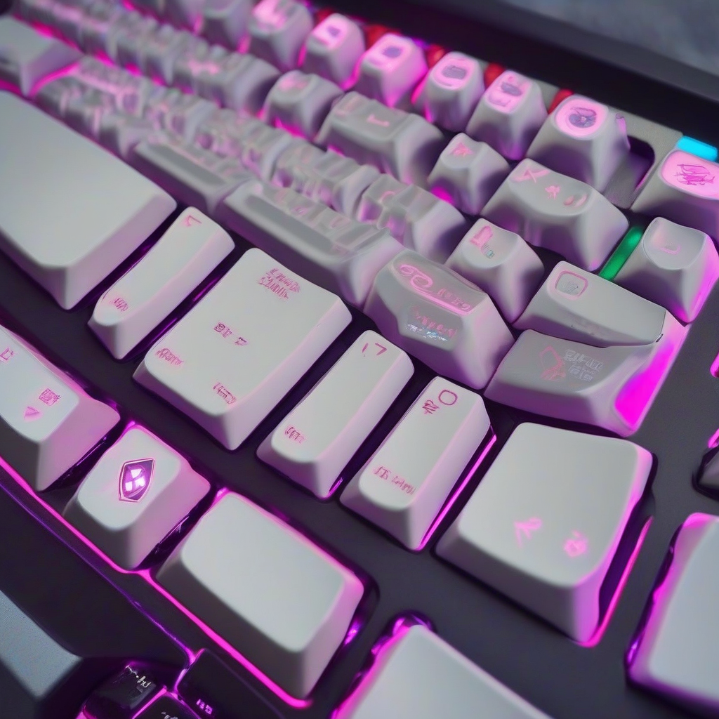 gaming keyboard beautiful by Générateur d'images par IA gratuit - Aucune connexion nécessaire✨ | AIGAZOU