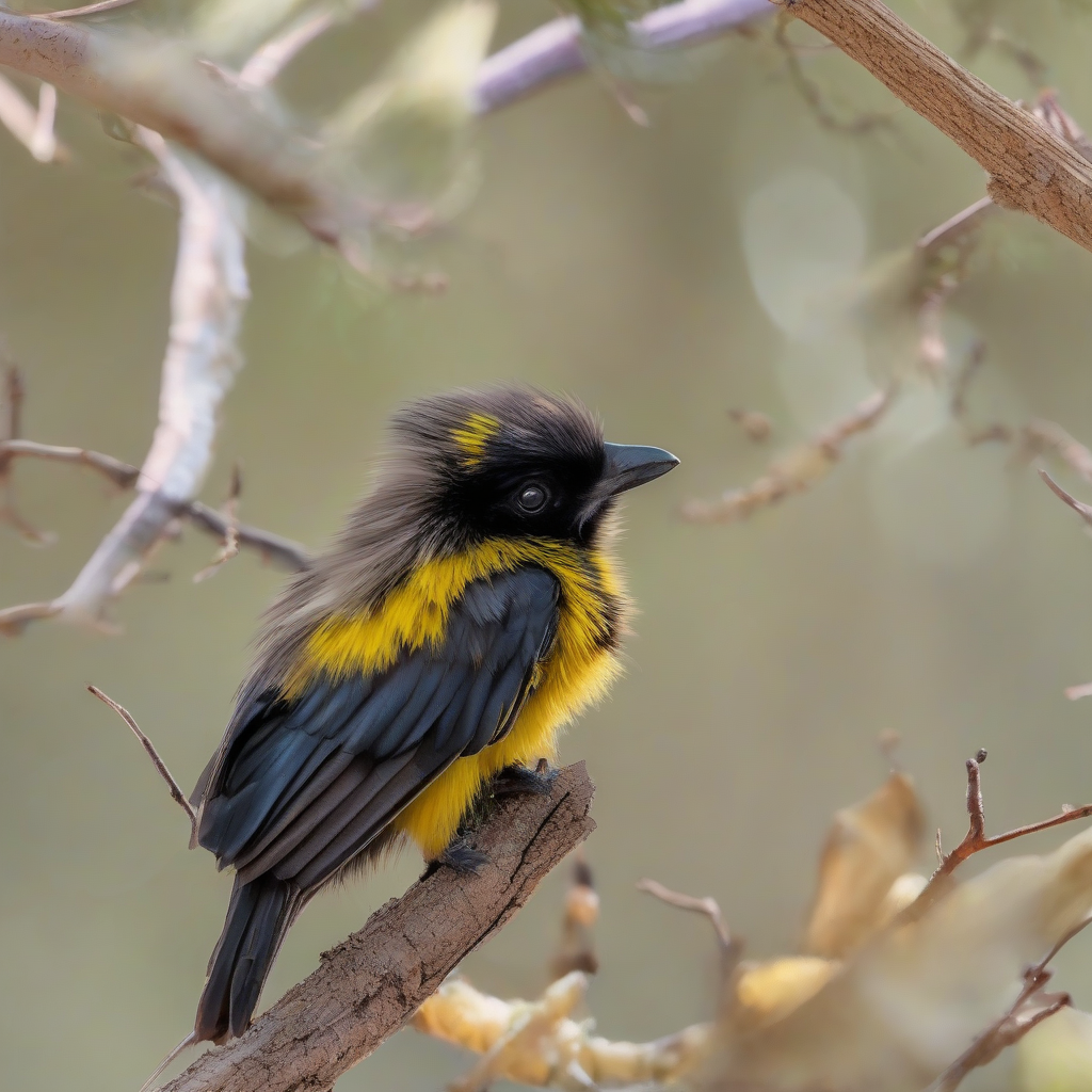 a baby bird with wolverine colors by मुफ्त एआई छवि जनरेटर - बिना लॉगिन के✨ | AIGAZOU