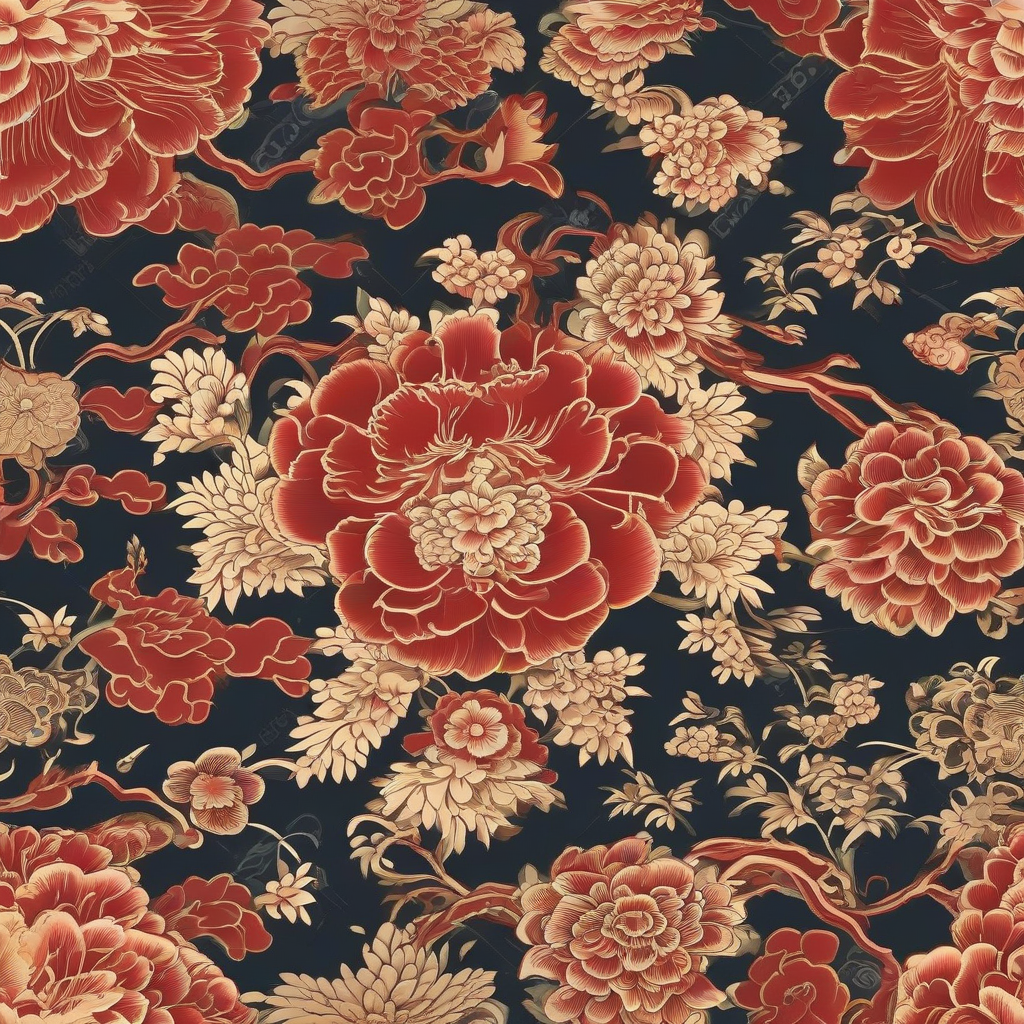 chinese traditional floral patterns by Générateur d'images par IA gratuit - Aucune connexion nécessaire✨ | AIGAZOU