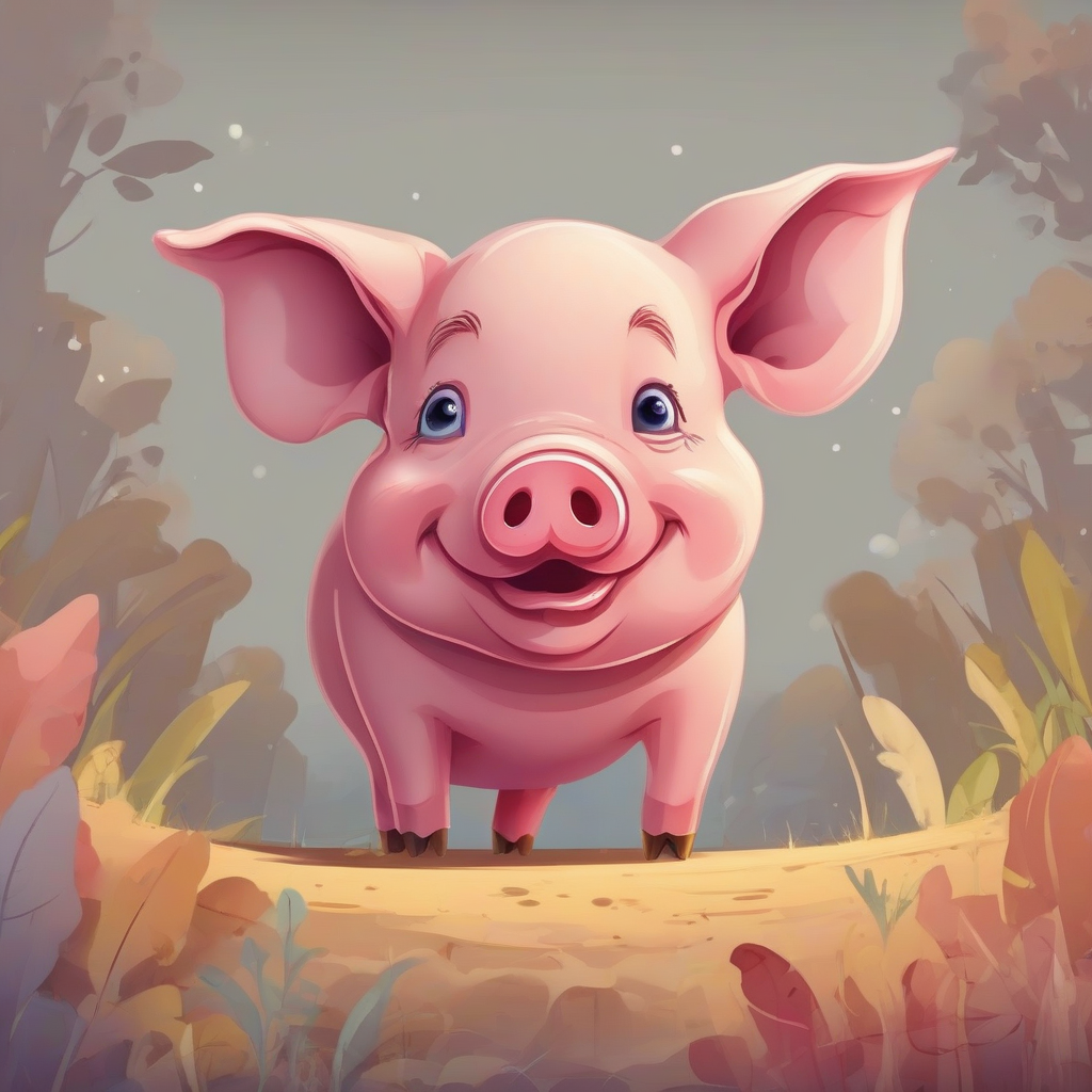 cute pig enjoying illustration by मुफ्त एआई छवि जनरेटर - बिना लॉगिन के✨ | AIGAZOU