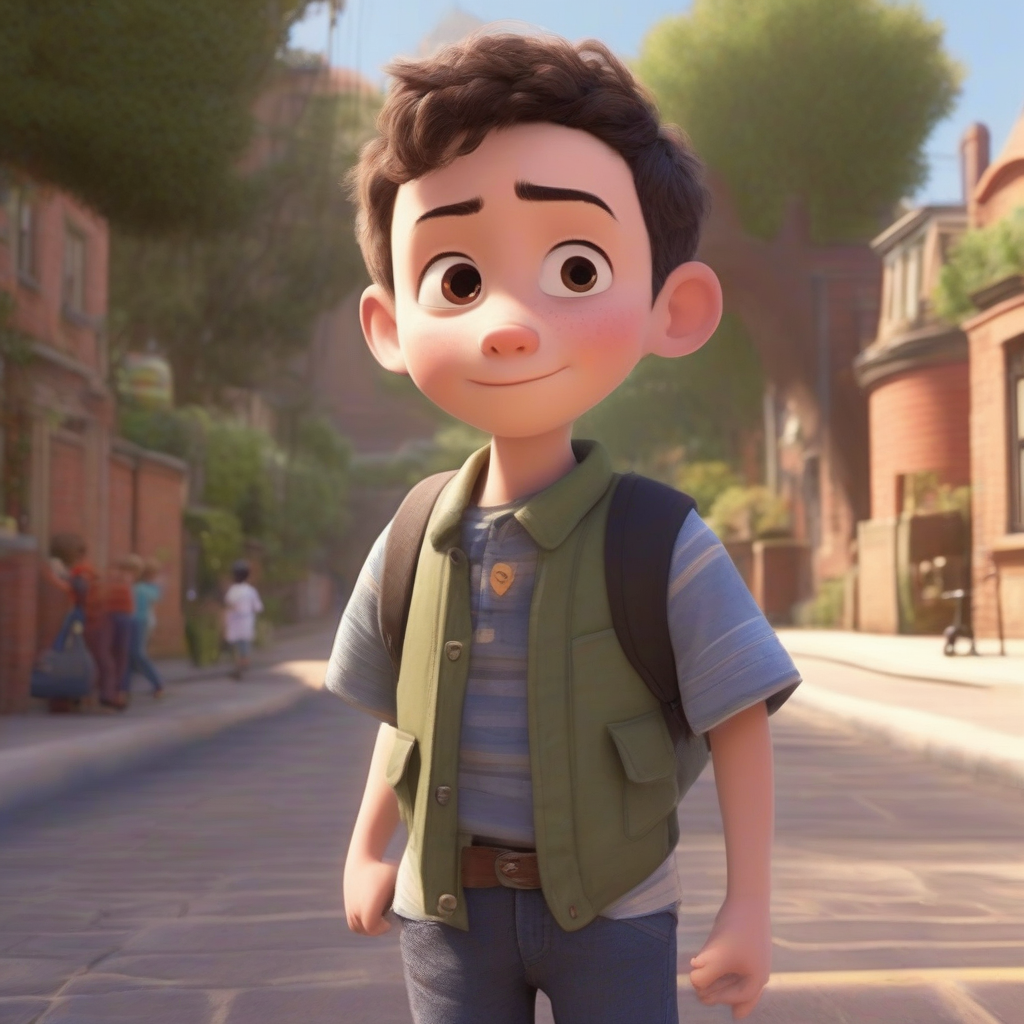 a short haired boy measuring 1 67 with a dark white pixar style skin tone by मुफ्त एआई छवि जनरेटर - बिना लॉगिन के✨ | AIGAZOU