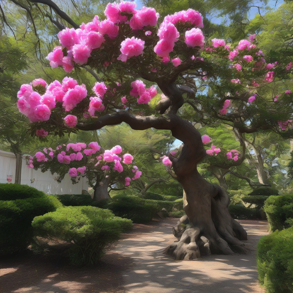 large trees with magnificent flowers on each branch by मुफ्त एआई छवि जनरेटर - बिना लॉगिन के✨ | AIGAZOU