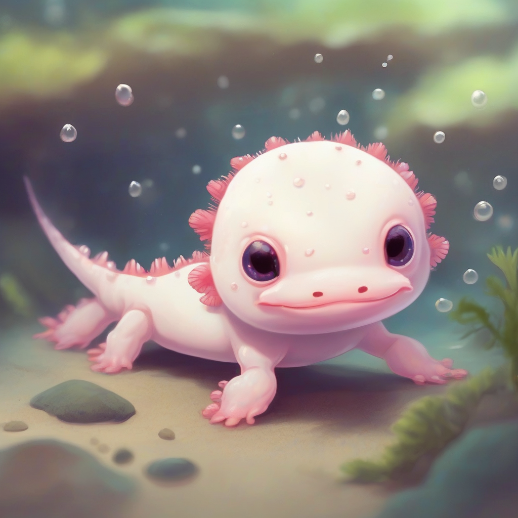 a cute axolotl baby by मुफ्त एआई छवि जनरेटर - बिना लॉगिन के✨ | AIGAZOU