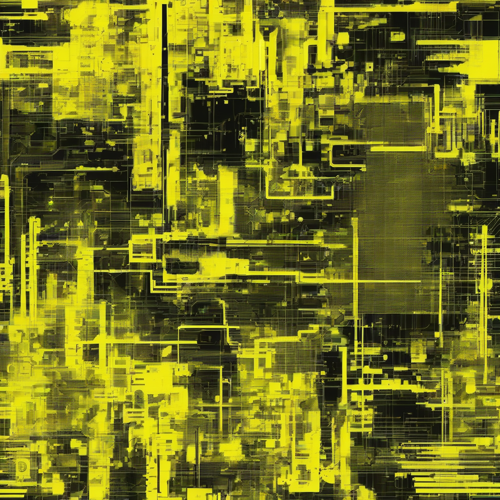 yellow 0 and 1 cyberpunk data background by 免费AI图像生成工具 | AIGAZOU