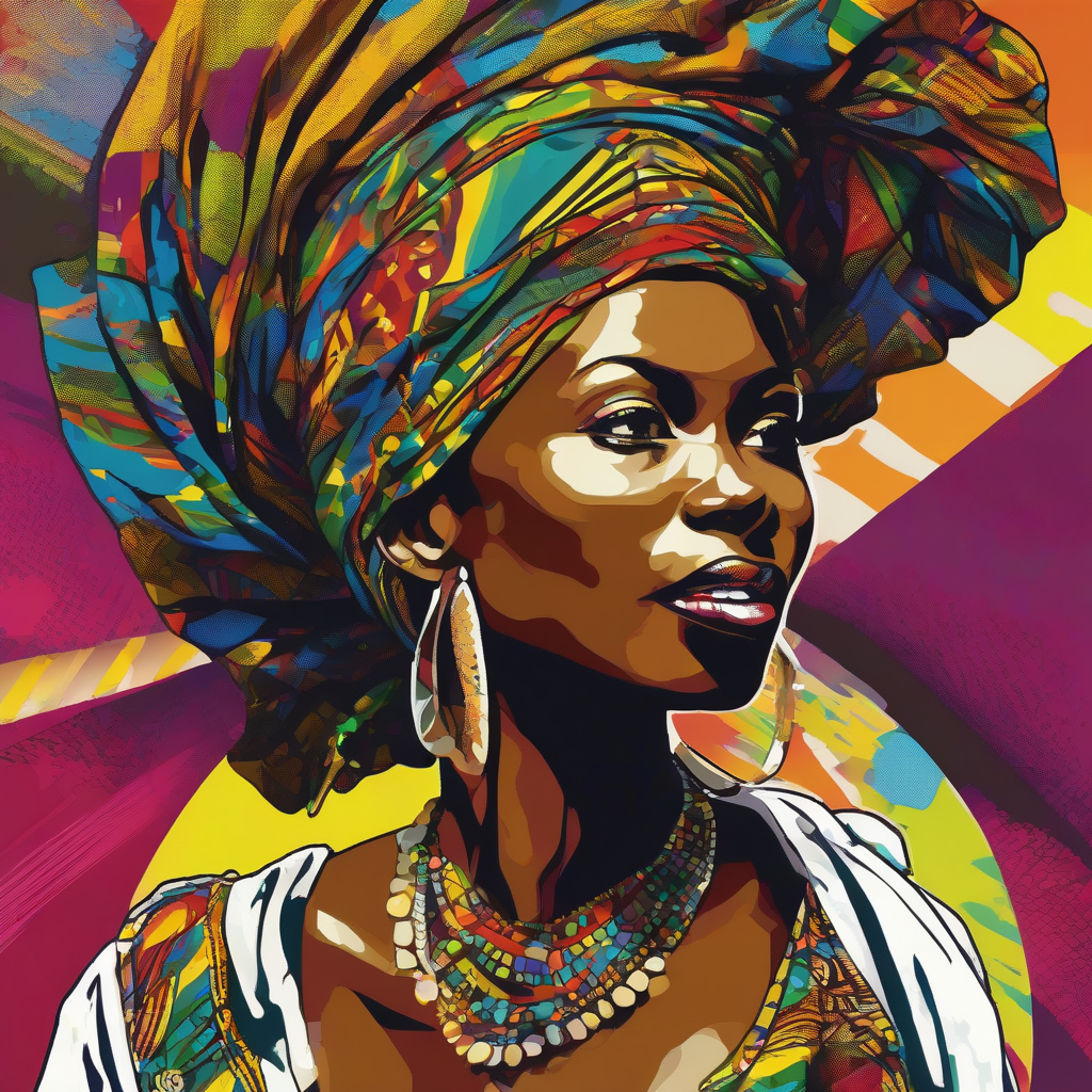 african queen pop art in motion by Générateur d'images par IA gratuit - Aucune connexion nécessaire✨ | AIGAZOU