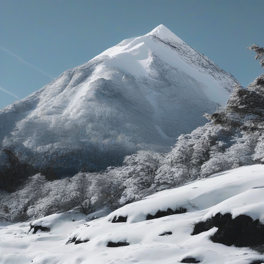 snow mountain by मुफ्त एआई छवि जनरेटर - बिना लॉगिन के✨ | AIGAZOU