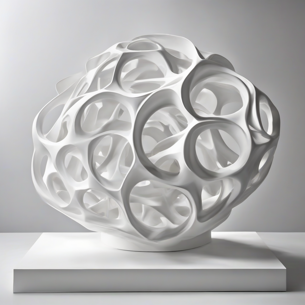 a sculpture parametric style white background by मुफ्त एआई छवि जनरेटर - बिना लॉगिन के✨ | AIGAZOU