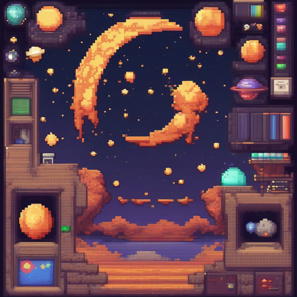 pixel art of the universe by मुफ्त एआई छवि जनरेटर - बिना लॉगिन के✨ | AIGAZOU