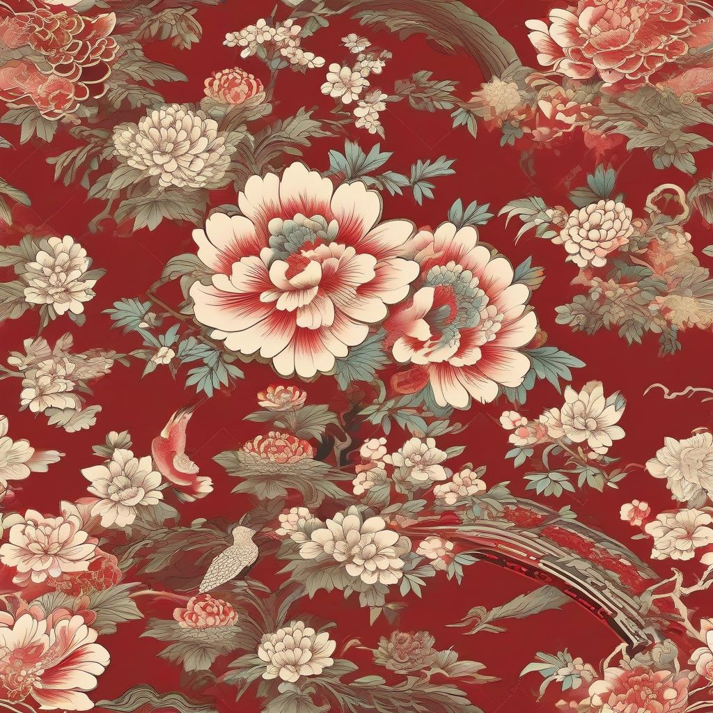 chinese traditional floral patterns by Générateur d'images par IA gratuit - Aucune connexion nécessaire✨ | AIGAZOU